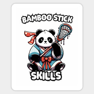 Lacrosse panda bear Sticker